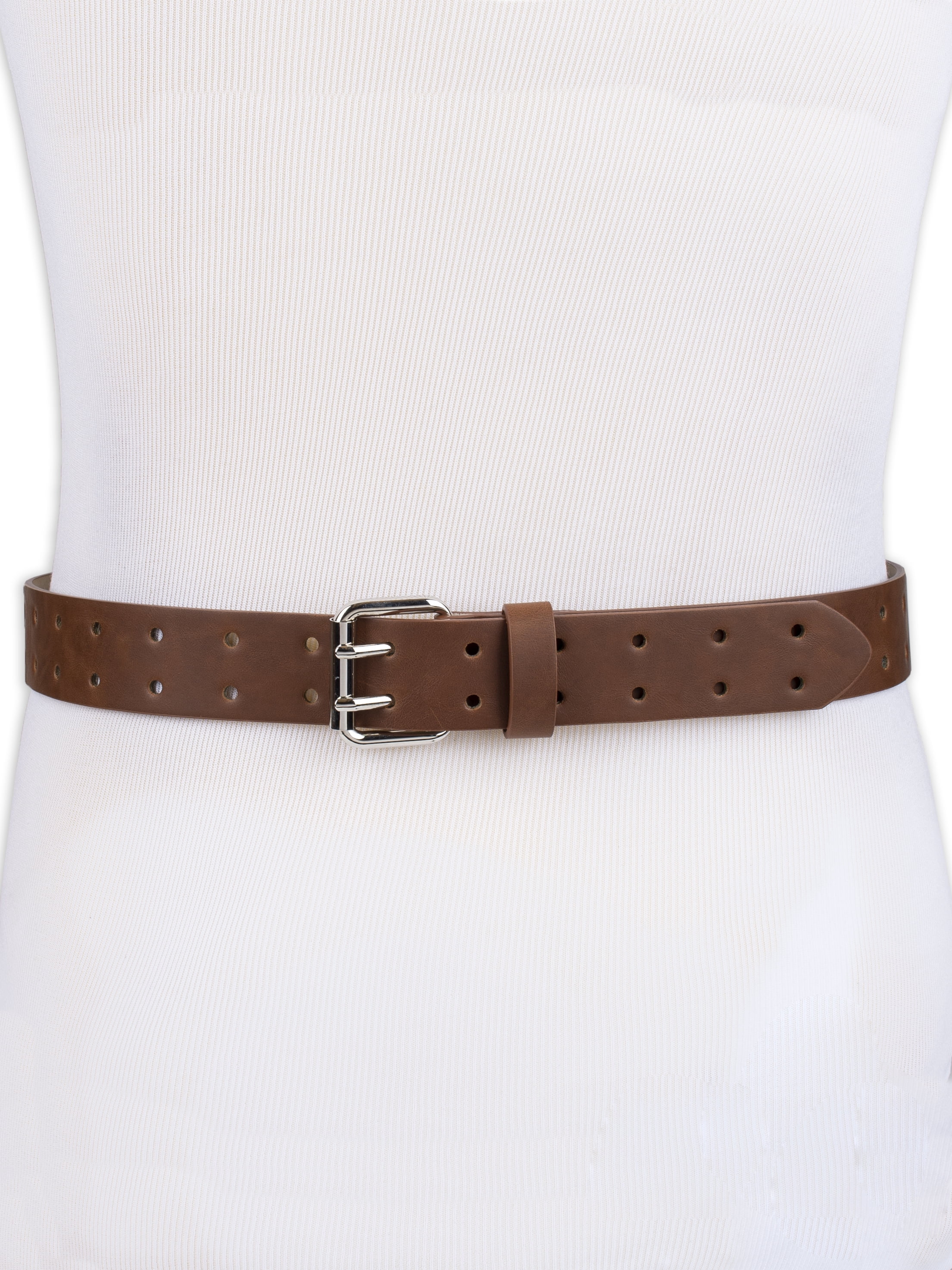 Genuine Dickies Women's Double Prong Perforated Casual Belt