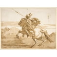 thumbnail image 2 of Giovanni Domenico Tiepolo 24x19 Gold Ornate Framed and Double Matted Museum Art Print Titled - An Oriental Horseman (1727-1804), 2 of 4