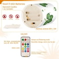 thumbnail image 4 of Clovers Dots St Patricks Day Flickering Flameless Candles LED Tealight Battery Operated with Remote Set of 2 Holiday Decor Ornaments, 4 of 7