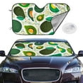 thumbnail image 2 of Fotbe Green Avocado Car Windshield Sunshade | Sun Visor Protector Front Window Shade, Keeps Out UV Rays, Keeps Your Vehicle Cool-, 2 of 7