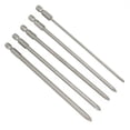 thumbnail image 2 of 5Pcs 1/4 Hex 150Mm Long Magnetic Cross Head Ph1 Ph2 Electric Screwdriver Bit, 2 of 10