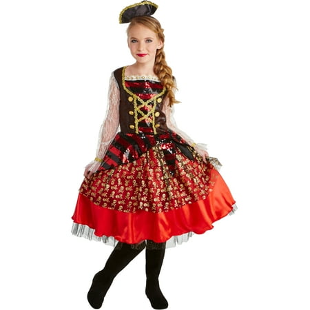 On The Deck Pirate High Seas Matey Classic Girl's Costume