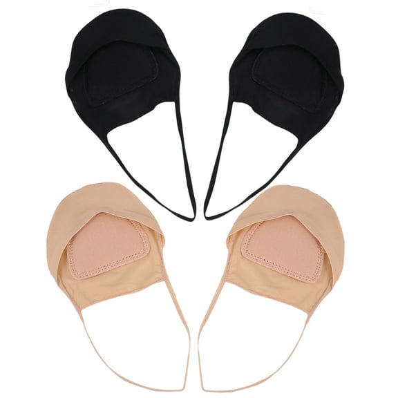 WHAMVOX  2 Pairs Invisible Garter Pads Sling Back Socks Women's Miss