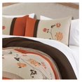 thumbnail image 3 of Daphne Bed in a Bag California King 7-Piece Comforter Set with Sheets Luxury Autumn Floral Embroidery Orange/Brown/Taupe, 3 of 9