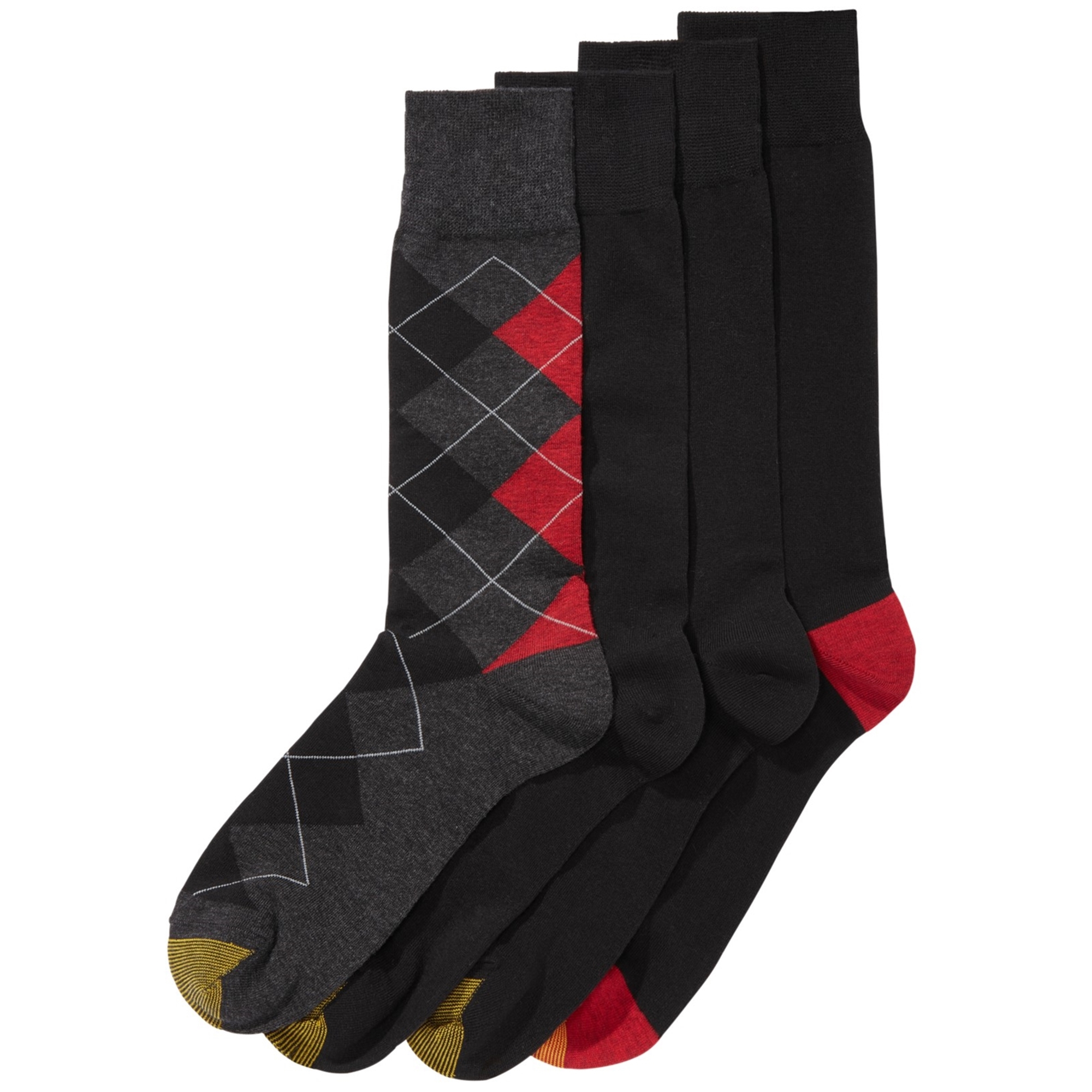 GOLDTOE Gold Toe Mens 4 Pack Argyle Midweight Socks