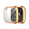 thumbnail image 2 of CIMAXIC Professional Watch Protective Case Delicate Plating Watch Cover Practical Watch Anti-drop Case Durable Watch Protective Frame Cover Compatible for Fitbit Versa Lite Rose Gold, 2 of 4