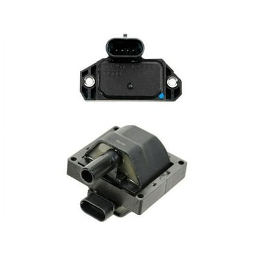 Ignition Coil and Control Module Kit 2 Piece - Compatible with 1996 - 2000 Chevy K3500 1997 1998 1999
