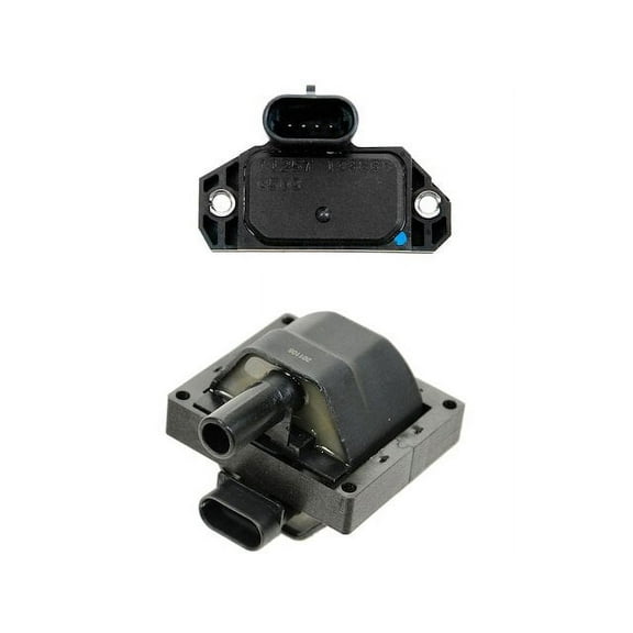 Ignition Coil and Control Module Kit 2 Piece - Compatible with 1996 - 1999 Chevy K1500 Suburban 5.7L V8 1997 1998