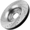 thumbnail image 4 of JADODE Brake Rotors Front 350mm Brake Rotors & Brake Pad Kit Drilled & Slotted Design Replacement for Jeep Grand Cherokee 11-17 (Exclude SRT Model or 6.2L /6.4L), Dodge Durango 11-17 5.7 Only, 4 of 5