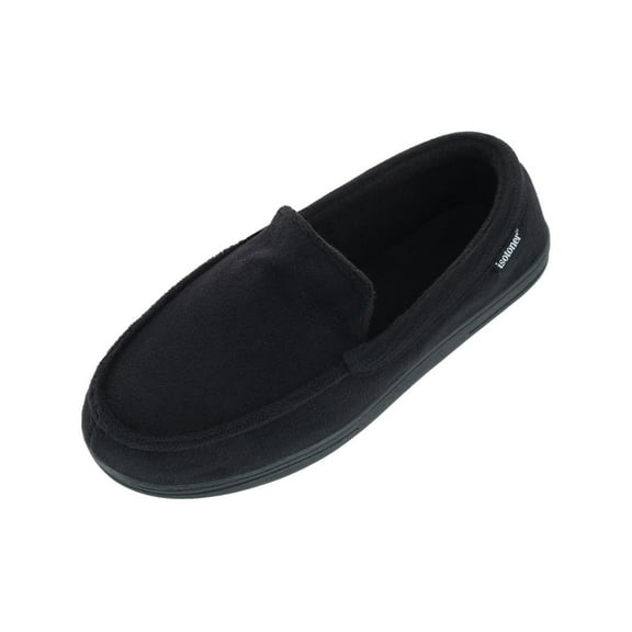 Isotoner  Microterry and Waffle Travis Moccasin Slipper (Men)