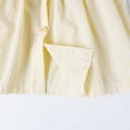 thumbnail image 6 of HILEELANG 2-7T Toddler/Little Girls Light Yellow White Stripe 100% Cotton Dress Size 2T, 6 of 8