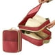 thumbnail image 5 of Bolsa organizadora de zapatos de viaje | Estuche de almacenamiento portátil impermeable de 3 compartimentos - lona y PVC, se adapta a zapatillas de deporte, zapatillas, zapatos deportivos, asa de, 5 of 5