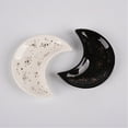 thumbnail image 6 of Gwong Moon Shape Decorative Jewelry Dish Ceramic Engagement Rings Trinket Dish Wedding Decor, 6 of 10