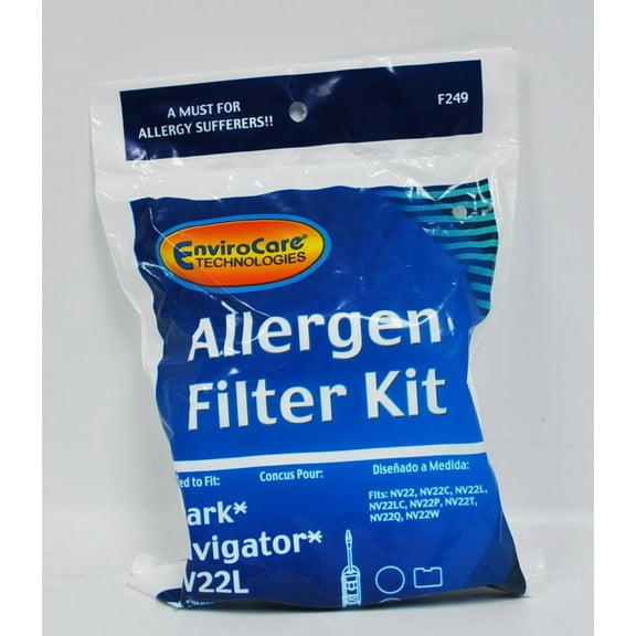 Envirocare Compatible with Shark Navigator NV22L Allergen Filter Kit F249