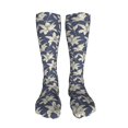 thumbnail image 5 of Rateoe Lilies Flowers print Women's Men's Novelty 20in Crew Socks Cotton Socks Knee High Socks for Walking,Running,Nurses,Pregnancy-One Size, 5 of 8