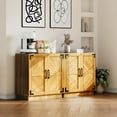 thumbnail image 6 of Ataucjin 31.5" Sideboard Buffet Cabinet with Storage, Modern Farmhouse Coffee Bar with Doors and Adjustable Shelf, Kitchen Storage Cabinets for Living Room, Dining Room, 6 of 8