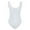 White, variant on One Piece Bathing Suit for Women Tummy Control Swimsuit Scoop Neck Square Back Monokini Swimwear
