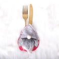 thumbnail image 4 of Monstrate Soportes de cubiertos de Navidad, bolsas de vajilla resistentes a desgarros, bolsa de cuchara, tenedor, cena, cocina, restaurante, Kits de decoración para fiestas Gris, 4 of 6