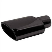 Jones Exhaust JST043S2 Black Stainless Steel Exhaust Tip Double Wall Tip With An