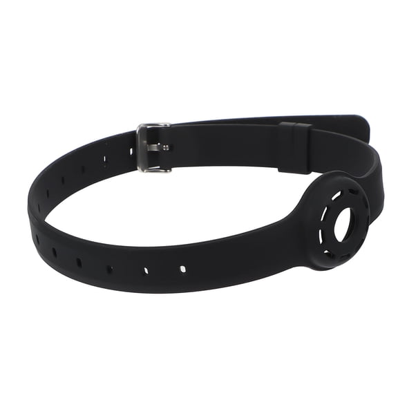 LOLIPPYY 1Pc Dog Collar Silicone Black Protective Pet Collar for Daily Use with Holder