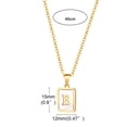 thumbnail image 6 of Kripyery Pendant Necklace Square A-Z Letters Jewelry Plated Geometric Clavicle Chain for Wedding, 6 of 8
