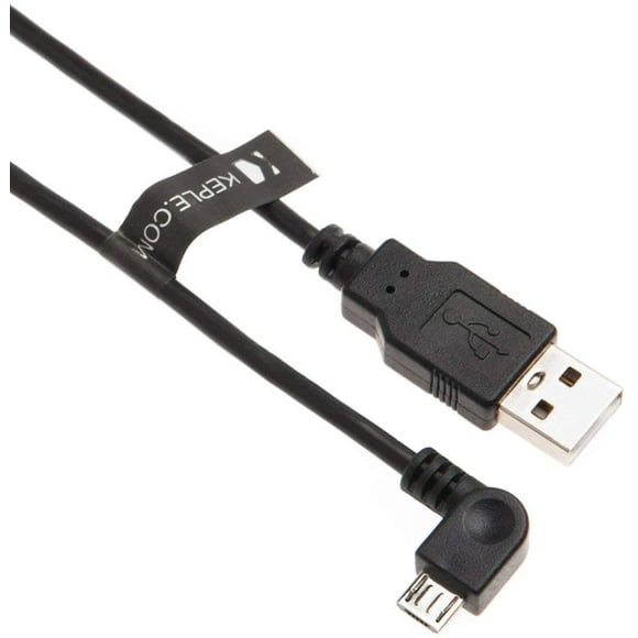 Right Angle Micro USB Cable in Car Cord Charging for Tomtom Go 820 Live / 5200, 6000 / Start 20, 25, 30, 35, 40, 50, 60