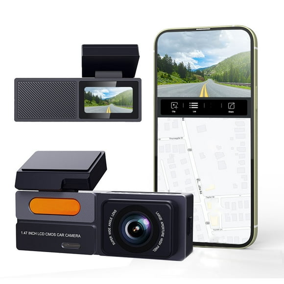 TopLLC 2K High-definition 1080P Resolution 170 Degree Wide-angle Night Vision Loop Recording WIFI Mobile Phone Connectivity Driving Recorder Driving recorder
