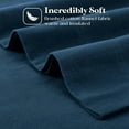 thumbnail image 5 of Superior Solid Flannel Cotton Sheet Set, Queen, Navy Blue, 5 of 10