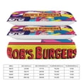 thumbnail image 3 of Bob's Burgers Bedding Set Anime Bedding Set Cartoon Duvet Cover Set with 1 Duvet Cover and 2 Pillowcases for Boys Girls Soft Game Comforter Cover Set Suitable for All Seasons 86"×70", 3 of 8