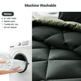 thumbnail image 5 of Yalamila California King Size Comforter Set 3-Piece All-Season Down Alternative Reversible Comforter Set,Sage Green,200GSM Cooling Quilted Duvet Insert,95 GSM Soft Cover Bed in a Bag, 5 of 8