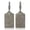 Grey, variant on 2Pack Leather Luggage Tag Set for Travel, Personalized ID Holder with Adjustable Strap, Suitcase Identifier for Boarding, Business Trip Accessories