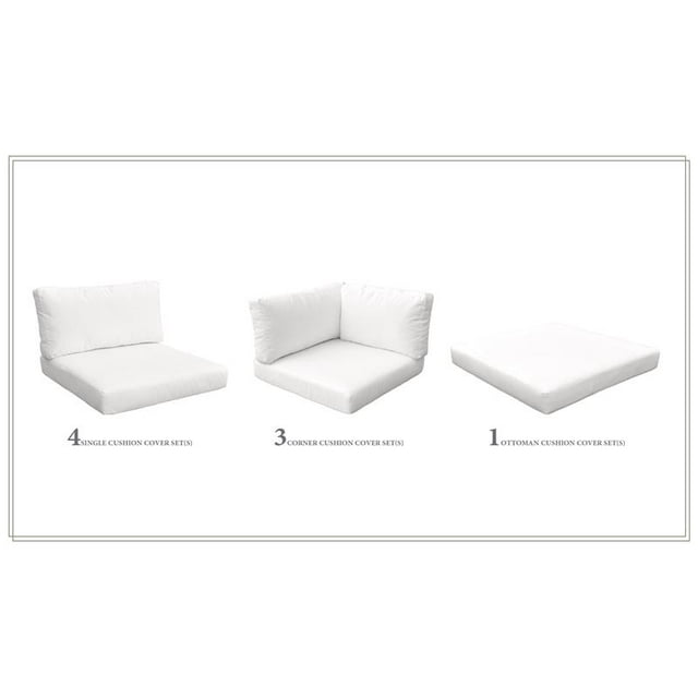 Ensemble Coussin pour MONACO-09b en Voile Blanche