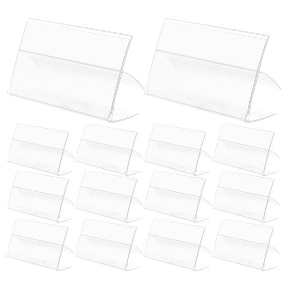 FUTUREORYY 100Ud Clips Plástico Para Etiquetas De Estante Con Soporte Flexible Para Retail