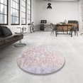thumbnail image 3 of Ahgly Company Indoor Rectangle Contemporary Lavender Pinocchio Beige Abstract Area Rugs, 3' x 5', 3 of 6