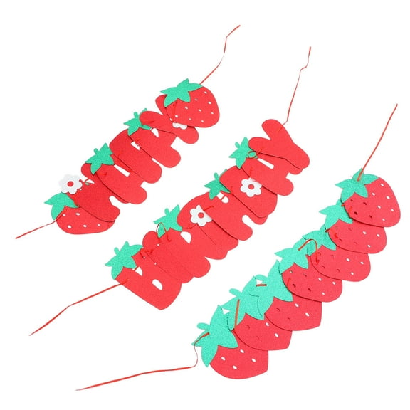 WRITWAA Red Fruit Shaped Party Decorations Set, Birthday Paper Decor, Festive Table Centerpiece, Kids Party Supplies