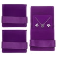 thumbnail image 1 of Uxcell 3 Pcs Bolsa de Joyería de Terciopelo con Almohadilla de Inserción 3.5 x 3.3 Pulgadas Bolsa de Regalo de Joyería Suave Fácil de Llevar Adecuada para Anillos Collar Pulsera, Púrpura, 1 of 7