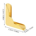 thumbnail image 2 of OULII 10Pcs Book Scrapbook Box Corner Protectors Golden Iron for Decorative Use Back to School, 2 of 8