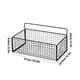 thumbnail image 3 of Cesta de almacenamiento metálica de pared con diseño de malla para cocina, baño o despensa – Estante colgante negro o blanco para especias, artículos de aseo o artículos de artículos diversos, 3 of 6