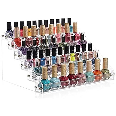 EAYY Acrylic Nail Polish Organizer Ink Rack Holder Table Stand 6 Layers ...