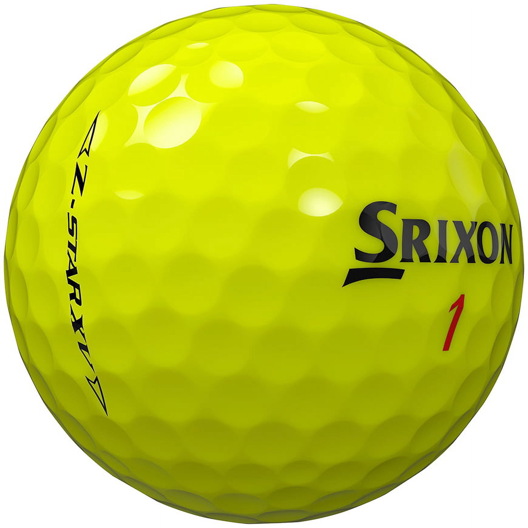 (2 pack) Srixon Z-Star XV Golf Balls, Yellow, 12 Pieces