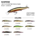 thumbnail image 2 of 98mm 10.5g Crankbaits Tackle Useful Long Casting Lure Fish Hooks Floating Minnow Baits Minnow Lures COLOR C, 2 of 8