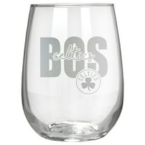 Boston Celtics Etched 17oz. City Stemless Wine Glass