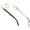 0015 Black White, variant on HEPIDEM 100% Really Buffalo Horn Handmade Glasses Rimless Diamonds Eyeglasses (0015 White )