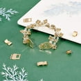 thumbnail image 4 of 6 Sets Brass Fold Over Clasps Nickel Free Real 18K Gold Plated 33.5x14x4mm Hole: 2mm, 4 of 6
