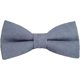 thumbnail image 1 of Zhuge 2 piezas de pajarita clásica preatada para esmoquin formal liso ajustable para adultos y niños, pajarita elegante para fiesta de bodas, corbata lisa (gris), 1 of 4