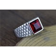 thumbnail image 4 of Popular Punk Retro Inlaid Jewel Pattern Titanium Steel Ring For Unisex Size 7 8 9 10 11 12 13 For Everyday Use, 4 of 8