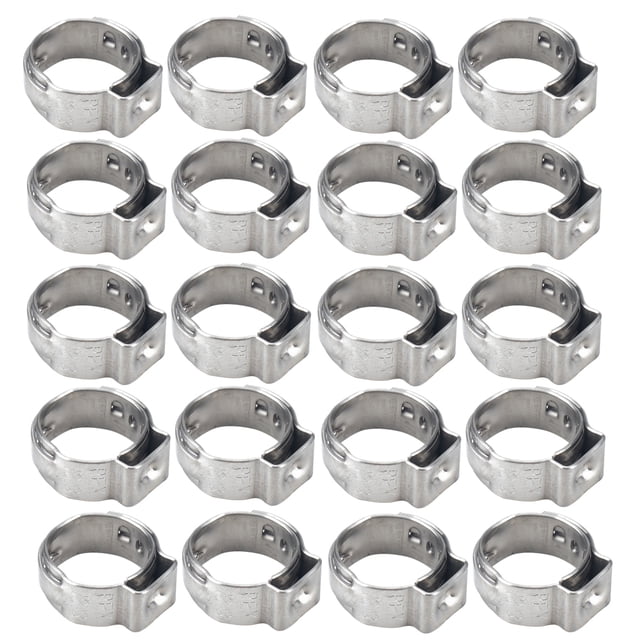 Miangastore Worm Gear Hose Clamp Fasteners Stainless Steel 20Pack 13.3mm