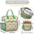 thumbnail image 5 of Green and Pink Dinosaur Pattern Womens Lunch Box for Work,Insulated Large Lunch Bag for Tween and Teen,Loncheras Para Mujer,Leakproof Adult Lunch Bag for Work,Beach,Travel,Picnic,Camping, 5 of 7