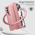 thumbnail image 3 of For Samsung Galaxy Z Fold 4 5G Phone Case，Shockproof Plating Hinge protection Folding Case,PC Stand Case Cover With Kickstand, 3 of 5