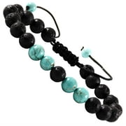 Orionis Anxiety Bracelet Turquoise Lava Stone Essential Oil Aromatherapy Diffuser For Couples Men And Women Christmas Present Stress Relief Gift Calming Beaded String Long Distance Relationships